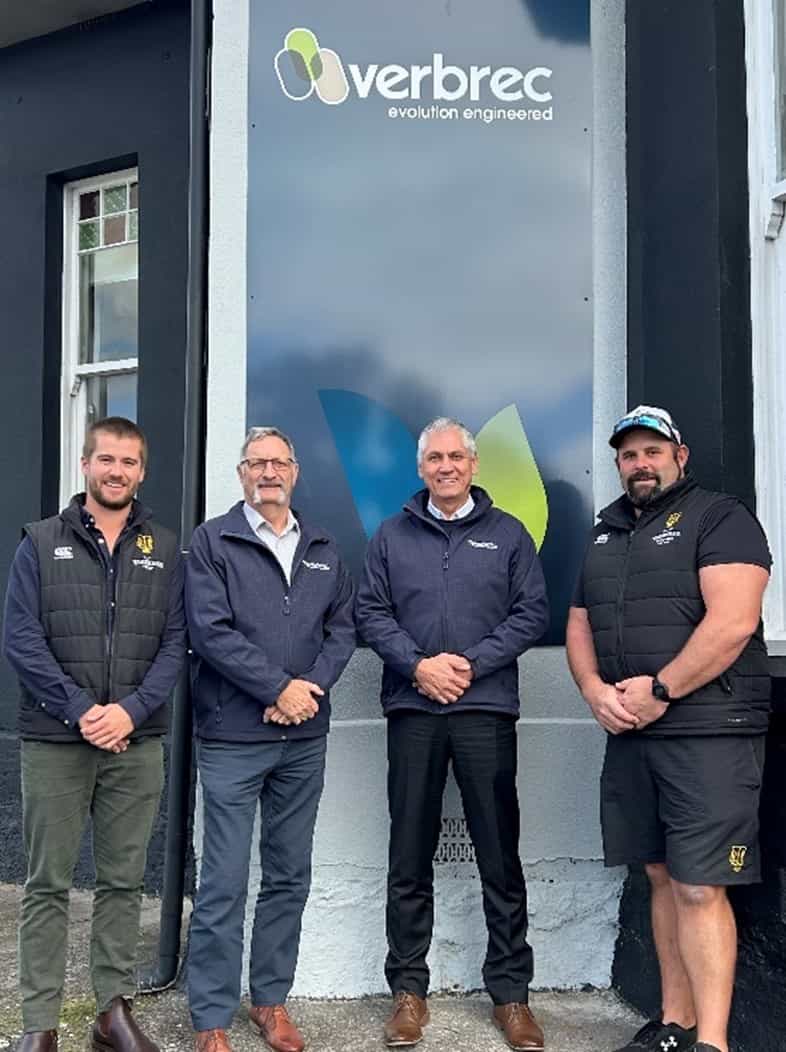 Verbrec partner with Taranaki Secondary School Rugby
