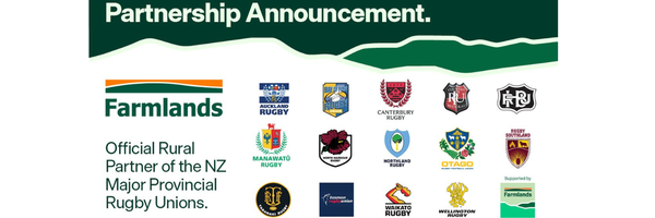 Farmlands named Official National Rural Partner for provincial rugby
