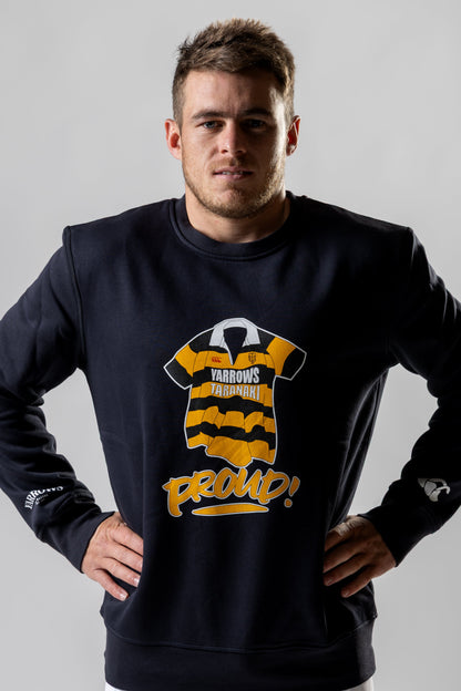 Yarrows Taranaki Bulls Supporters Crew Sweater