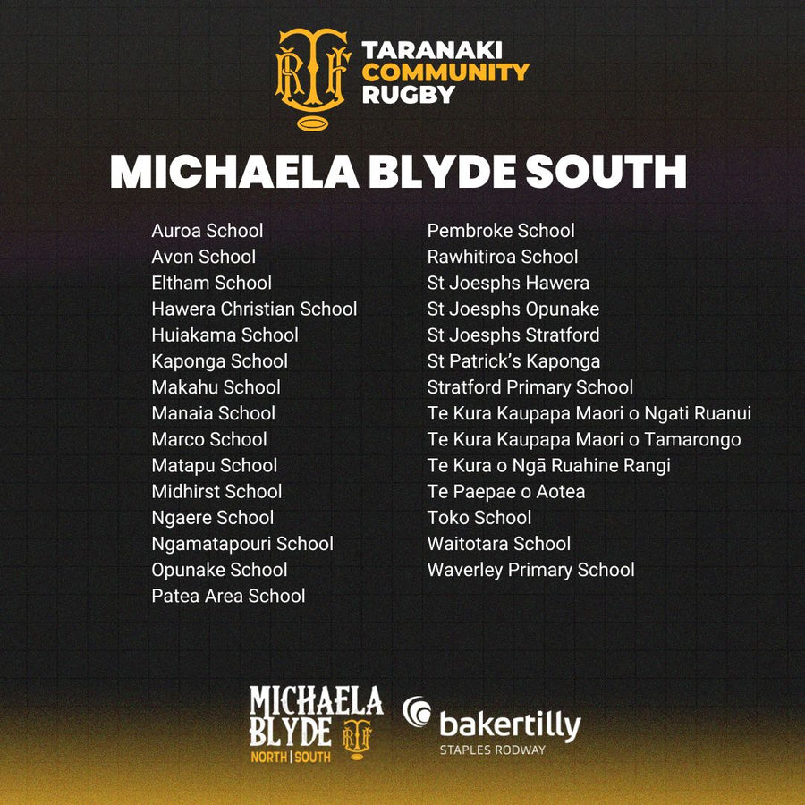 Michaela Blyde, South zone schools
