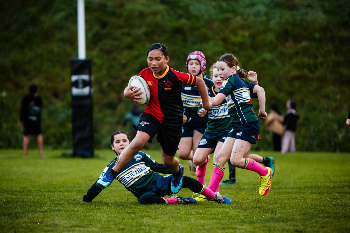 Junior girls rugby in Taranaki